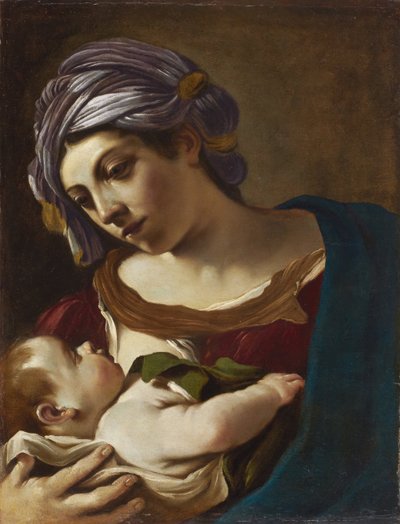 Madonna and Child by Giovanni Francesco Barbieri